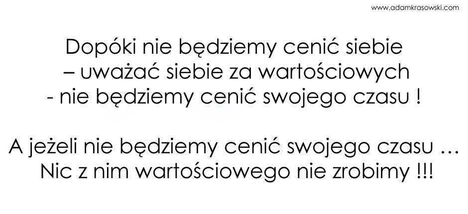AdamKrasowski_poczucie_wartosci_czas