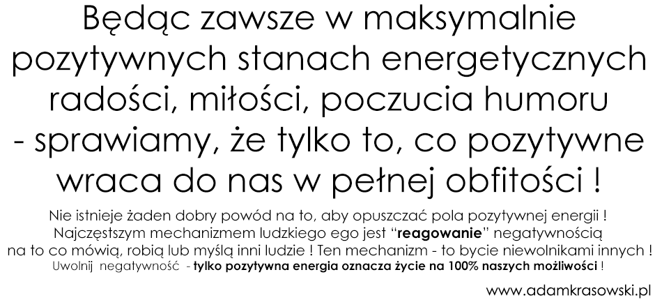 Wolnosc - pozytywne stany energetyczne